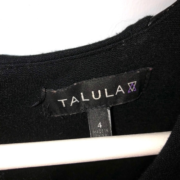 Talula/Aritzia LBD with Vegan Leather Insets - Picture 4 of 4